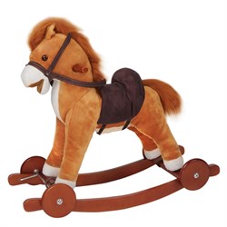 качалка-пони с колесиками Pituso Panadero  Рыжий