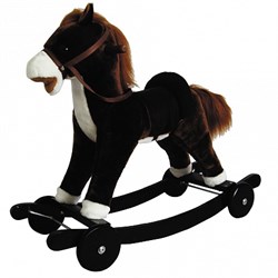 качалка-пони с колесиками Pituso Panadero  Коричневый