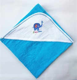 Махровое полотенце для малышей Uviton Голубое