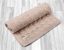 Детский вязаный плед Amarobaby Pure Love Косичка Бежевый Детский вязаный плед Amarobaby Pure Love Косичка Бежевый