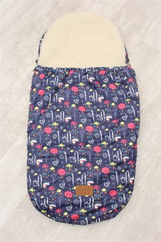 Зимний меховой конверт Amarobaby Little Traveler Облака