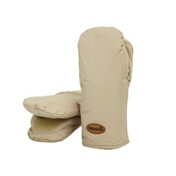 Рукавицы Mammie Бежевые без отворота