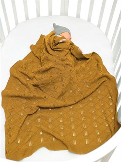 Детский вязаный плед Amarobaby Pure Love Колос 