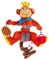 игрушка-спиралька Обезьяна Biba Toys 